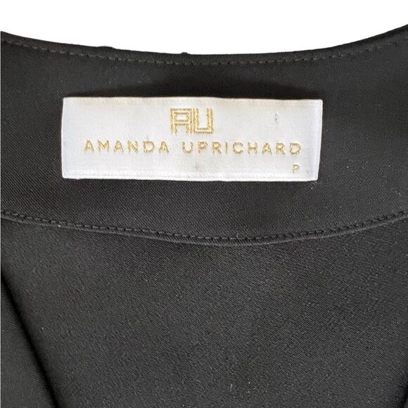 Amanda Uprichard black v neck mini dress size P - Picture 10 of 12
